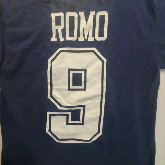 Nike Dallas Cowboys Tony Romo #9 Graphic Logo T-Shirt Mens Sz S Tee Football NFL - Picture 6 of 8